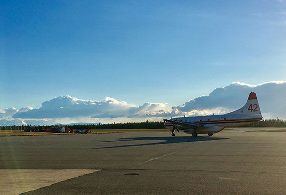 Retardant Plane at Allen Army Airfield on May 17